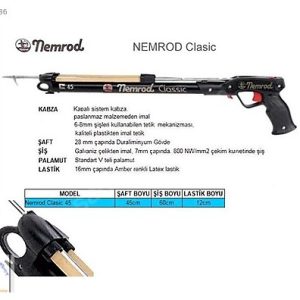 APNEA NEMROD CLASSİC ZIPKIN 60 CM
